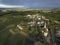 Aerial view Bordeaux Vineyard in summer, Entre deux mers