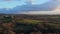 Aerial view bordeaux vineyard in winter , landscape vineyard