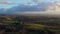 Aerial view bordeaux vineyard in winter , landscape vineyard