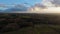 Aerial view bordeaux vineyard in winter , landscape vineyard