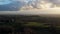 Aerial view bordeaux vineyard in winter , landscape vineyard