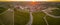 Aerial View, Bordeaux vineyards, Saint-Emilion, Gironde department, France