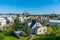 Aerial view of Borgarnes town on Iceland