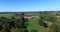 Aerial view of Bourbet Castle, France