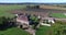 Aerial view of Bourbet Castle, France