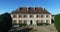 Aerial view of Bourbet Castle, France