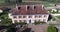 Aerial view of Bourbet Castle, France