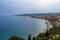 Aerial view of Bova Marina Town, a Mediterranean beach of Ionian Sea - Bova Marina, Calabria, Italy