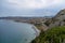 Aerial view of Bova Marina Town, a Mediterranean beach of Ionian Sea - Bova Marina, Calabria, Italy