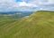 Aerial view of the Brecon Beacons, Wales