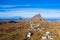 Aerial view of Brianda mount in Rebeirao Manuel in Santiago island in Cape Verde - Cabo Verde