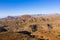 Aerial view of Brianda mount in Rebeirao Manuel in Santiago island in Cape Verde - Cabo Verde