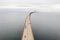 Aerial view of the bridge between Denmark and Sweden