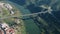 Aerial View Bridge near Town Mertola