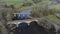 An aerial view of the bridges at Crook O Lune near Lancaster in Lancashire