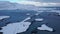 Aerial view of bridges in Lofoten Islands, Norway