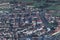Aerial View of British Coastal Town