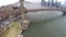 Aerial view of Brooklyn Bridge