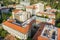 Aerial view of buildings in University of California, Berkeley campus