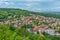 Aerial view of Bulgarian town Pernik