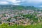 Aerial view of Bulgarian town Provadia