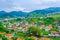 Aerial view of Bulgarian village Trigrad...IMAGE