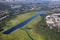 Aerial view of Burnaby Lake in the City