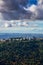 Aerial view of Burnaby Mountain during a vibrant morning