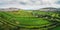 Aerial view of The Burren in Ireland