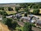 aerial view of Burton Agnes railway station, East Yorkshire