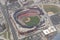 Aerial view of Busch Stadium in Saint Louis, United States