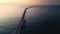 Aerial view of Busselton Jetty at sunset, Western Australia