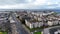 Aerial view of the bustling coastal city of Ardrossan, Scotland.