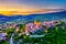 Aerial view of Buzet town in Istria, Croatia