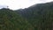 Aerial view of cableway in the mountain