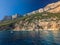 Aerial view of Cala Mariolu, Italy, east coast of Sardinia, Orosei gulf