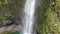 Aerial view of Caldeirao Verde waterfall, Madeira, Portugal