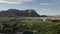 Aerial view Callosa de Segura village located in foothills. Spain