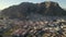 Aerial view Callosa de Segura village located in foothills. Spain