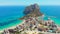 Aerial view Calpe cityscape. Costa Blanca, Spain