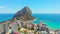 Aerial view Calpe cityscape. Costa Blanca, Spain