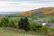 Aerial view from Calton Hill at Holyrood Castle Edinburgh, Scotland