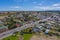 Aerial view of Campbell town, Tasmania, Australia