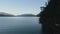 Aerial View of Canadian Mountain Landscape over Harrison Lake.