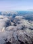 Aerial view of Canadian Rockies