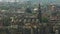 Aerial view - canal houses - towers, Amsterdam