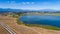 Aerial view of the Canet and Saint Nazaire lake