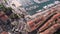Aerial View of Cannes, France, Promenade, Street Traffic, Harbor and Buildings