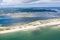 Aerial View of Cape Cod Beach and Ocean