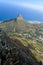 Aerial View of Cape Town Coastline and Lion Head Mountain